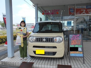 ワゴンＲスマイル納車おめでとうございます♪